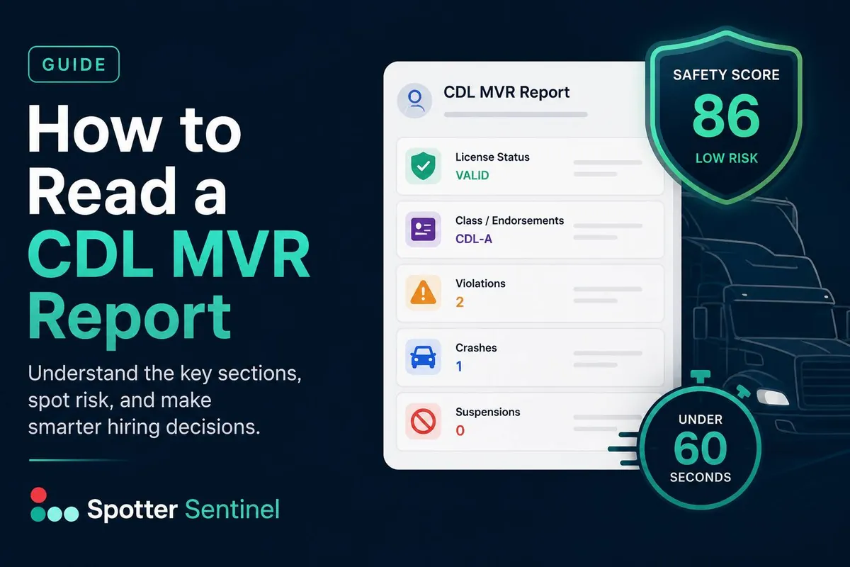 How to Read a CDL MVR Report